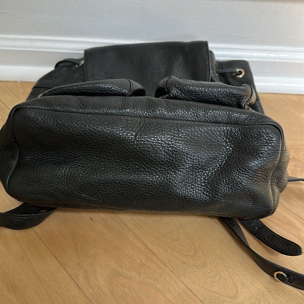 COACH F37410 BILLIE BACKPACK BLACK PEBBLED LEATHER GOLD TRIM - Picture 11 of 13